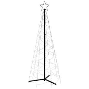 vidaXL Arbre de No&euml;l c&ocirc;ne 200 LED Bleues 70x180 cm