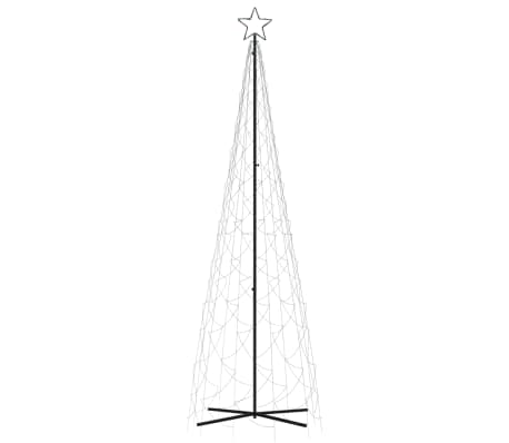 vidaXL koonusekujuline jõulupuu, värviline, 500 LEDi, 100 x 300 cm