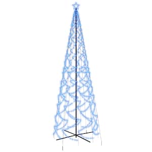 Vánoční stromek kužel 1 400 modrých LED diod 160 x 500 cm - obrázek 2