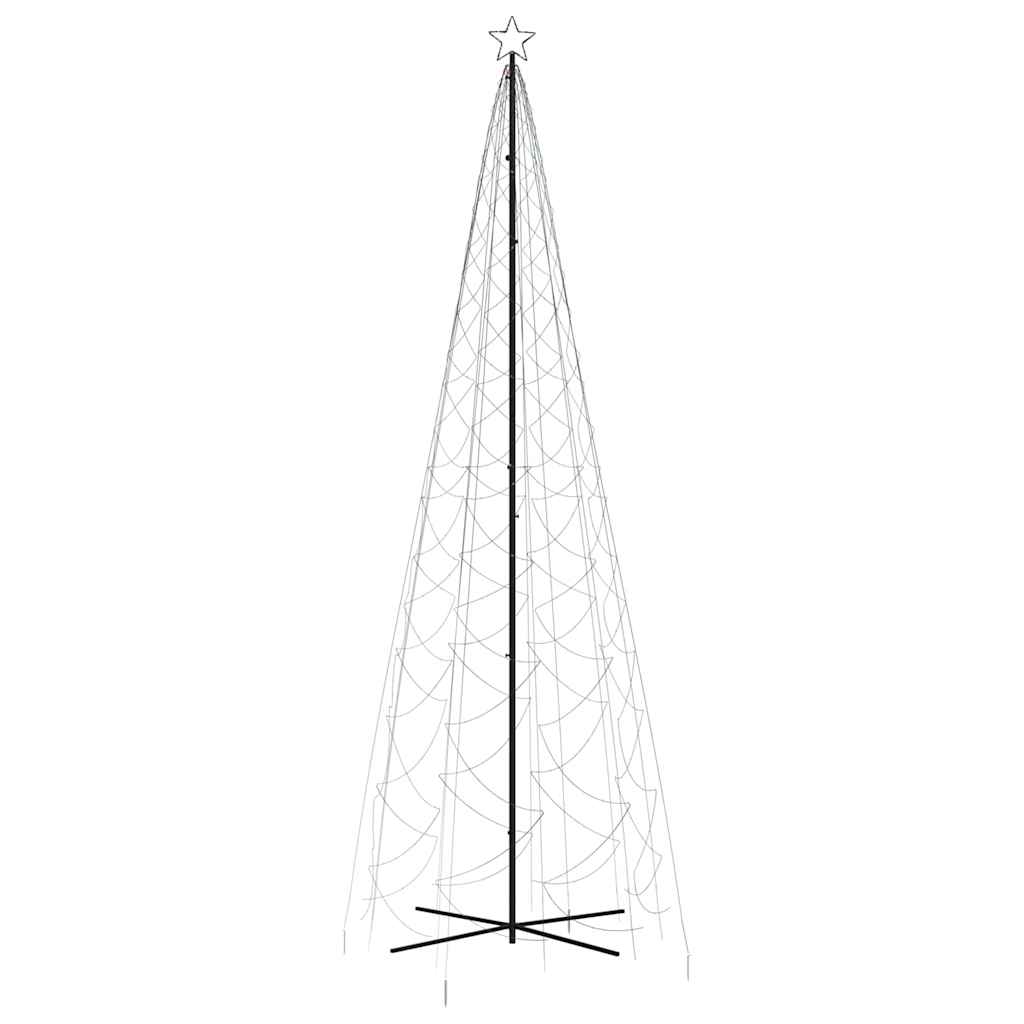Thumbnail - vidaXL LED-Weihnachtsbaum Kegelform Mehrfarbig 1400 LEDs 160x500 cm