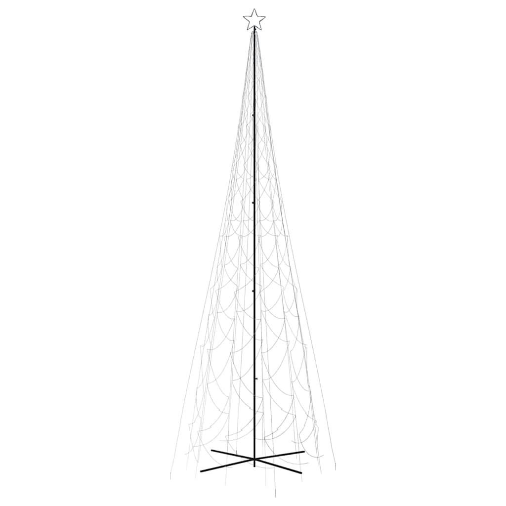 vidaXL Brad de Crăciun conic, 3000 LED-uri, alb rece, 230x800 cm