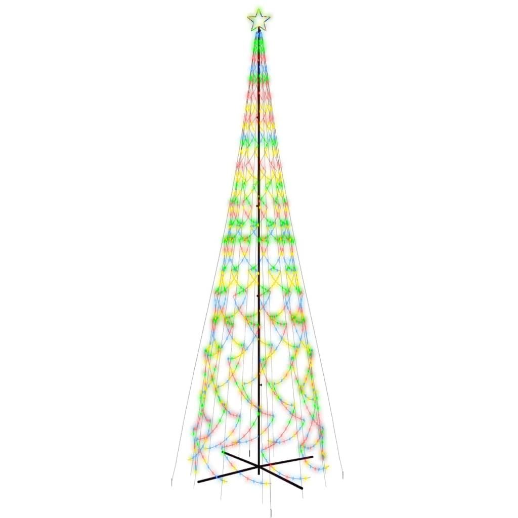 LED-Weihnachtsbaum Kegelform Mehrfarbig 3000 LEDs 230x800 cm