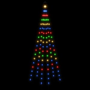Vánoční stromek na stožár 108 barevných LED diod 180 cm - obrázek 4