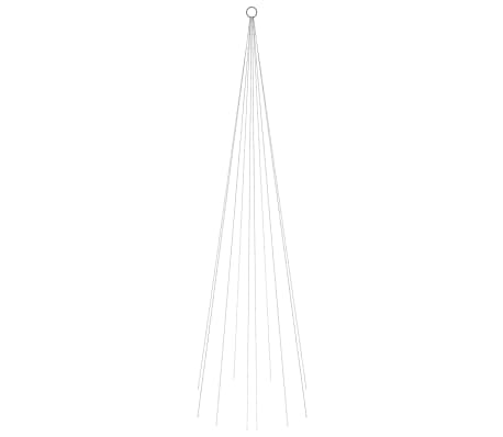 vidaXL Albero di Natale Pennone Blu 310 LED 300 cm