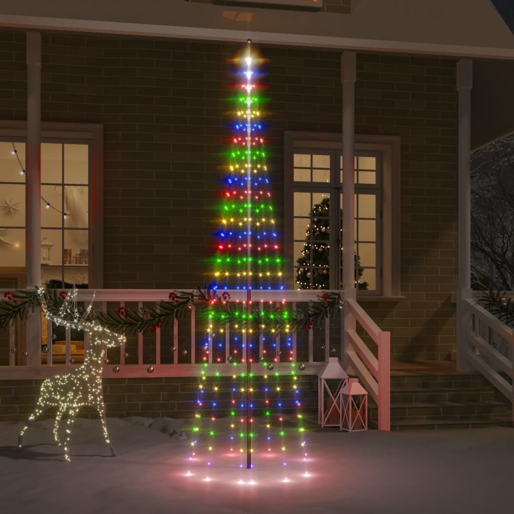 12: vidaXL juletræ til flagstang 310 LED