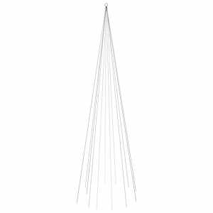 vidaXL Albero di Natale Pennone Colorato 732 LED 500 cm