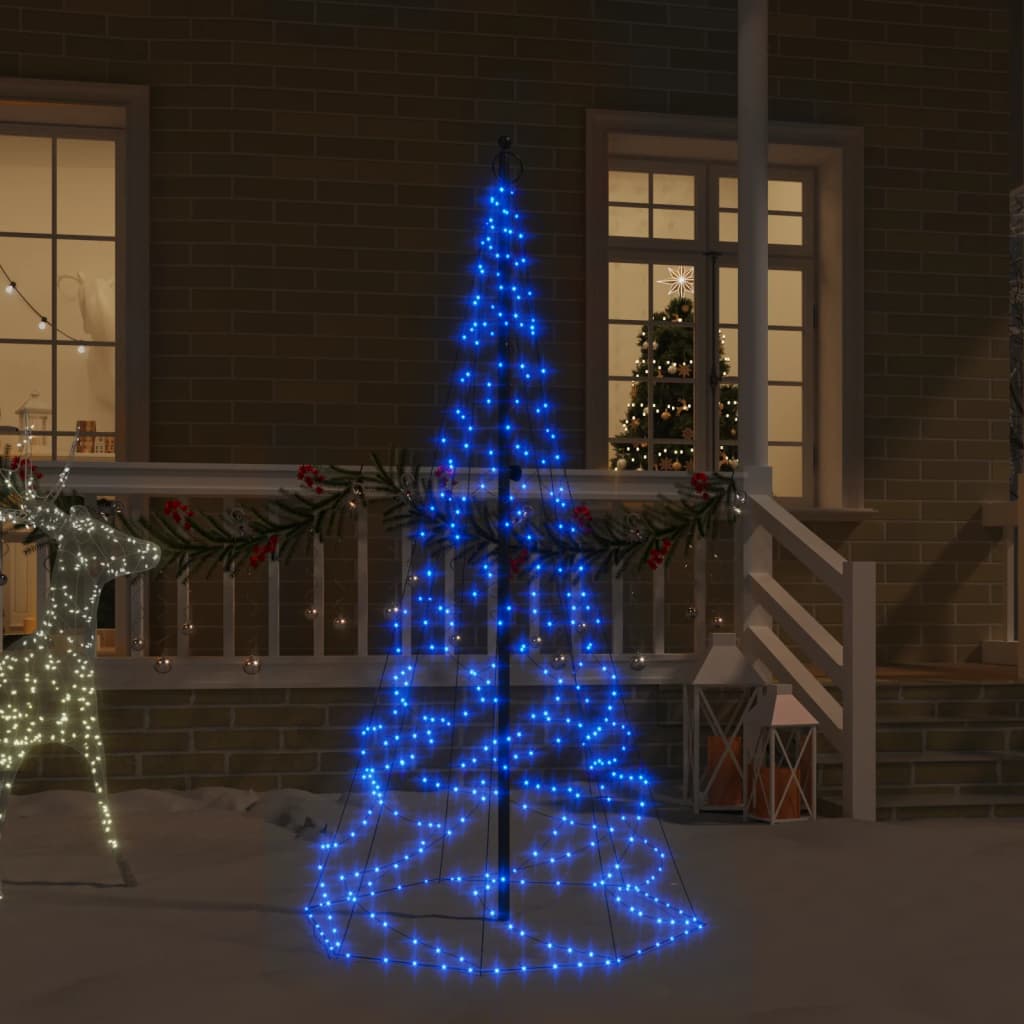 9: vidaXL juletræ til flagstang 200 LED