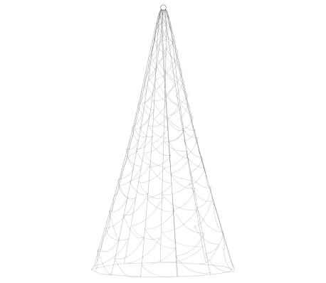 vidaXL &Aacute;rvore de Natal mastro de bandeira 500 LEDs 300 cm azul