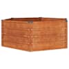 vidaXL taimekast, rooste, 129 x 129 x 45 cm, Corten-teras