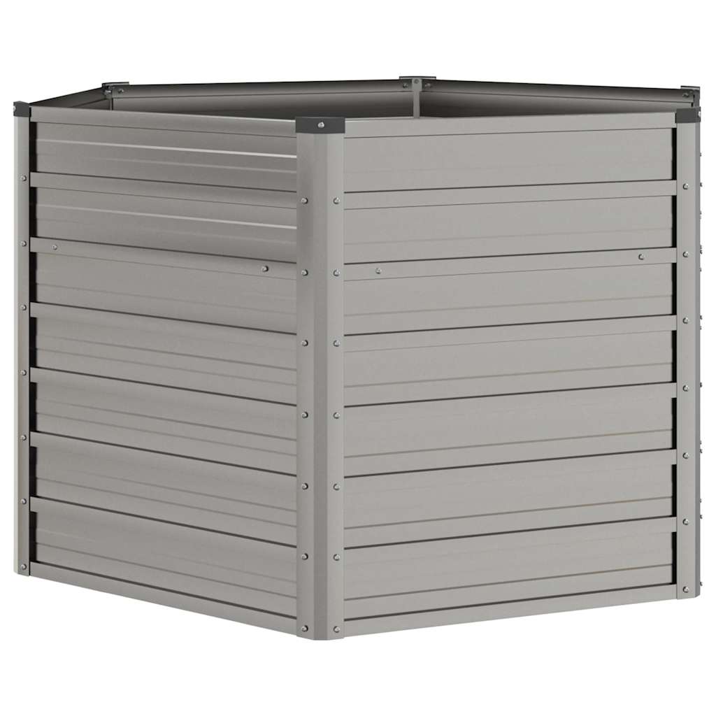 Letto Rialzato Da Giardino Ruggine 129x129x77 Cm Acciaio Corten VidaXL 12 width=274