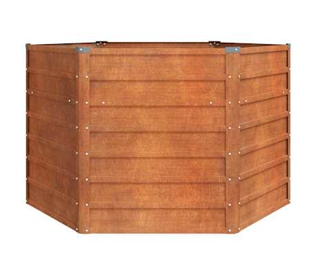 vidaXL Hochbeet Rostig 129x129x77 cm Cortenstahl vidaXL.at