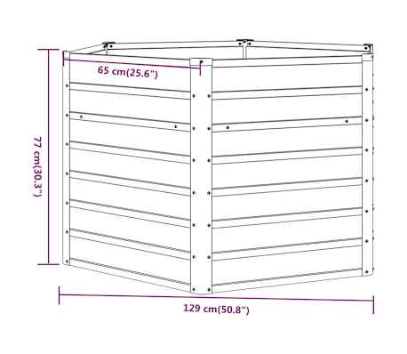 Lit Surélevé De Jardin 160x80x81 Cm Acier Galvanisé Argenté - Jardiniere Exterieur - Pot Plante Metal - Bac Plante Aluminium - Lit Surélevé Jardin - Décoration Jardin
