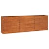 vidaXL taimekast, rooste, 240x40x77 cm, Corten-teras
