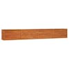 vidaXL taimekast, rooste, 320x40x45 cm, Corten-teras