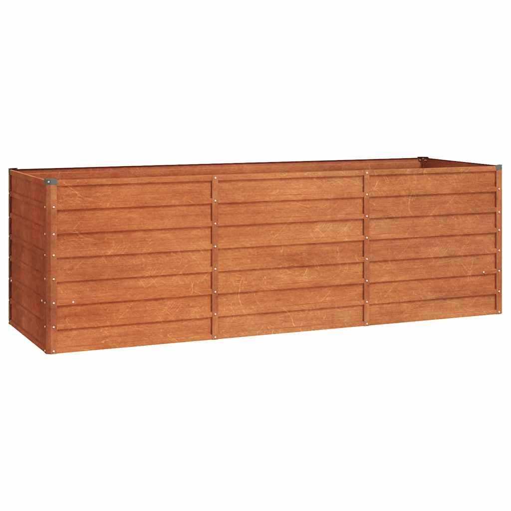 vidaXL Zahradní vyvýšený záhon rezavý 240 x 80 x 77 cm cortenová ocel