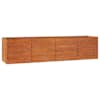 vidaXL taimekast, rooste, 320x80x77 cm, Corten-teras
