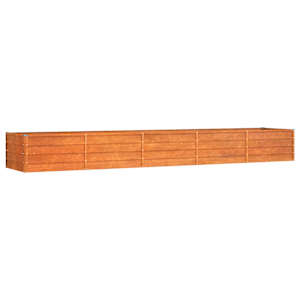 Zahradní vyvýšený záhon rezavý 400 x 80 x 45 cm cortenová ocel - obrázek 2