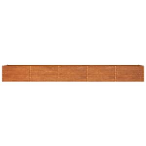 Zahradní vyvýšený záhon rezavý 400 x 80 x 45 cm cortenová ocel - obrázek 4