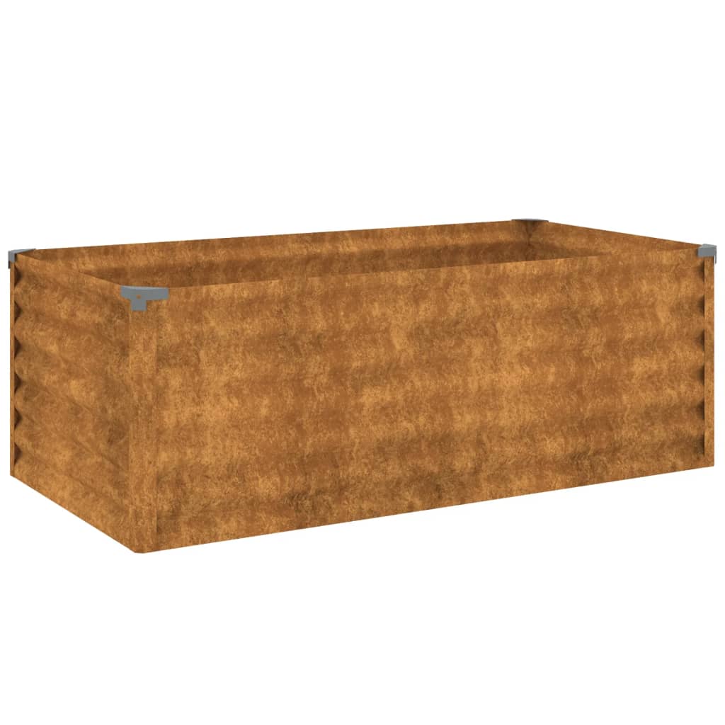 vidaXL Zahradní vyvýšený záhon 100 x 50 x 36 cm cortenová ocel