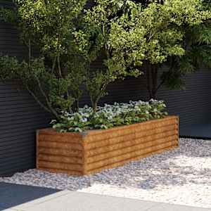 Dvignjena vrtna greda 194x50x36 cm kortensko jeklo