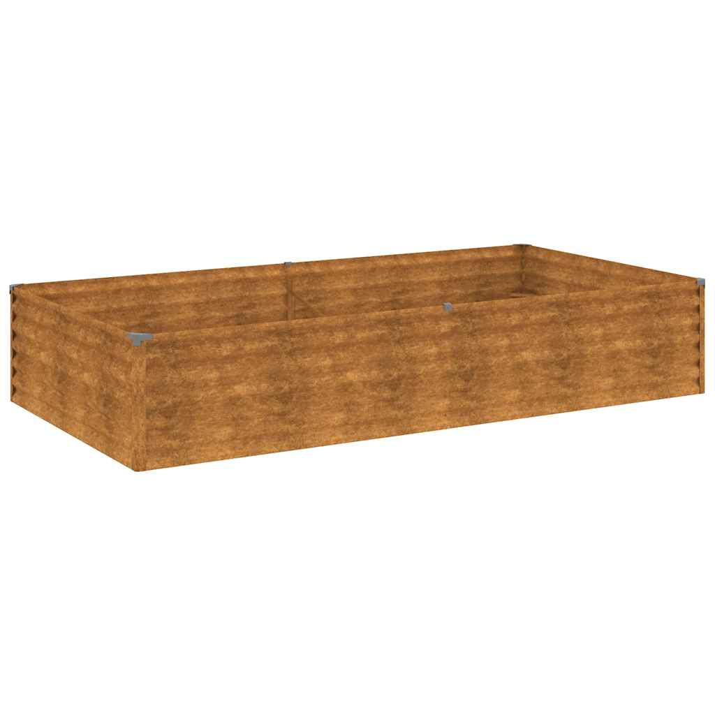 vidaXL Zahradní vyvýšený záhon 195 x 100 x 36 cm cortenová ocel