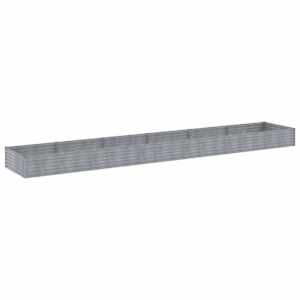 vidaXL Lit sur&eacute;lev&eacute; de jardin 579 x 100 x 36 cm acier corten
