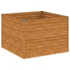 vidaXL taimekast, 100 x 100 x 69 cm, Corten-teras