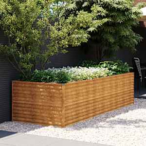 Vrtna visoka greda 290x100x69 cm corten jeklo