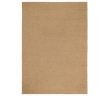 vidaXL K&auml;sintehty silmukkanukkamatto 80x160 cm juutti ja puuvillaa