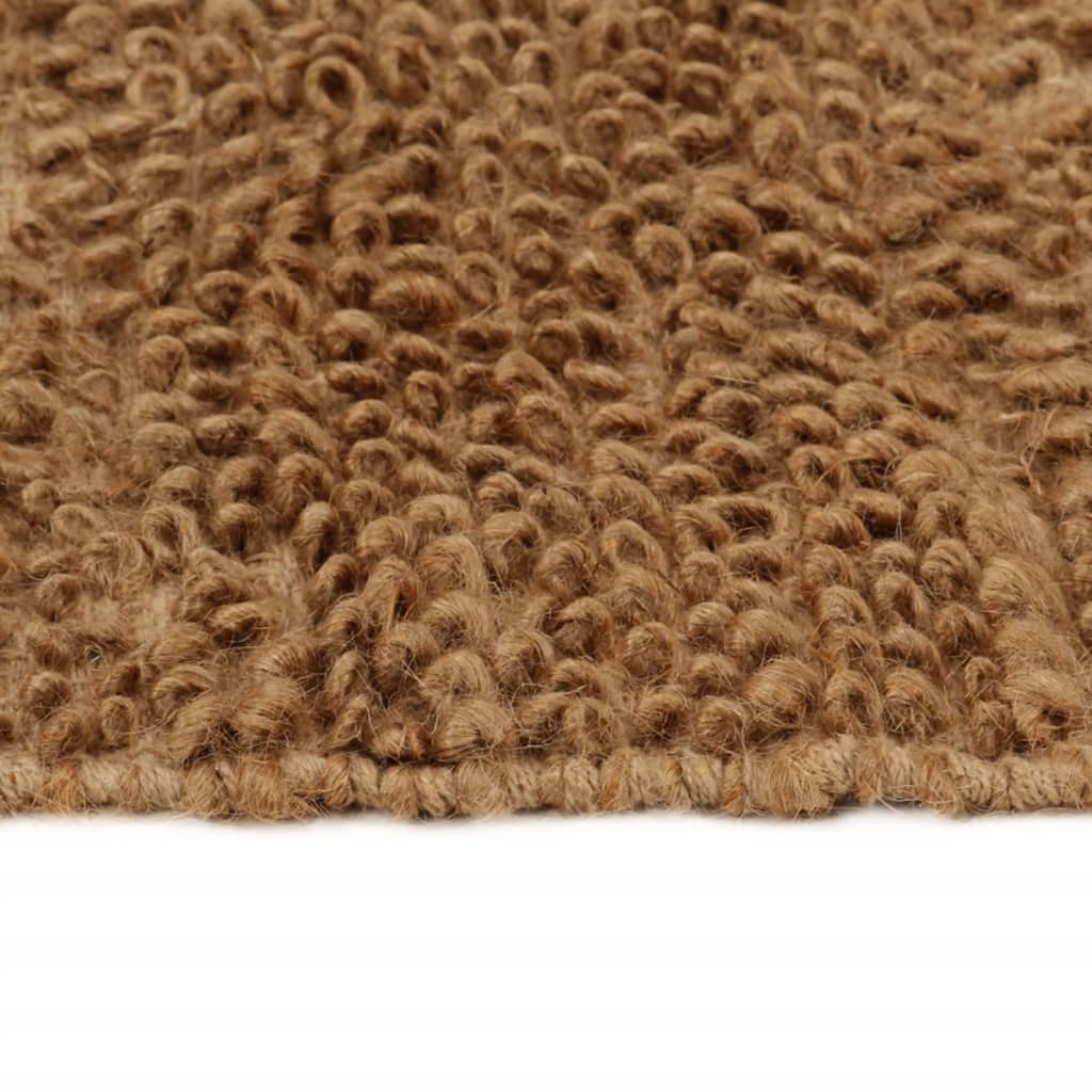 Schlingenteppich Handgefertigt 120x180 cm Jute und Baumwolle | Stepinfit.de
