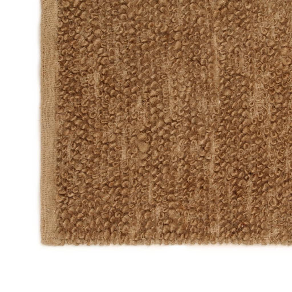 Schlingenteppich Handgefertigt 120x180 cm Jute und Baumwolle | Stepinfit.de