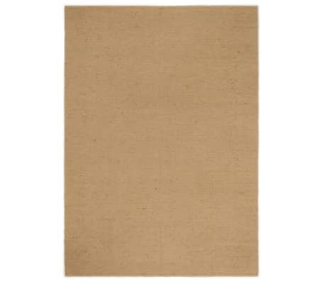 vidaXL Alfombra de nudo hecha a mano yute y algod&oacute;n 160x230 cm