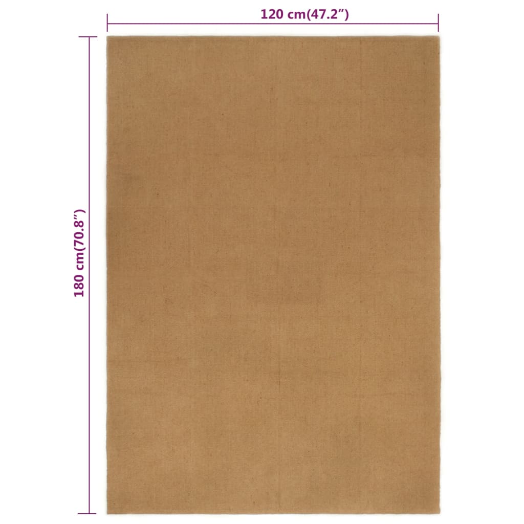 Килим, 120x180 см, юта, правоъгълен