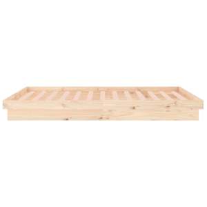 Rám postele s LED světlem 150 x 200 cm King Size masivní dřevo - obrázek 8