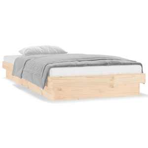 Rám postele s LED světlem 75x190 cm Small Single masivní dřevo - obrázek 4