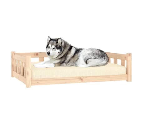 vidaXL Hondenmand 105,5x75,5x28 cm massief grenenhout