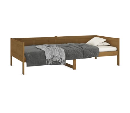 vidaXL Day Bed without Mattress Honey Brown Solid Wood Pine 80x200 cm