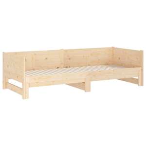 Výsuvná postel masivní borovice 2x (80 x 200) cm - obrázek 8