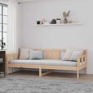 Dnevna postelja trdna borovina 90x200 cm