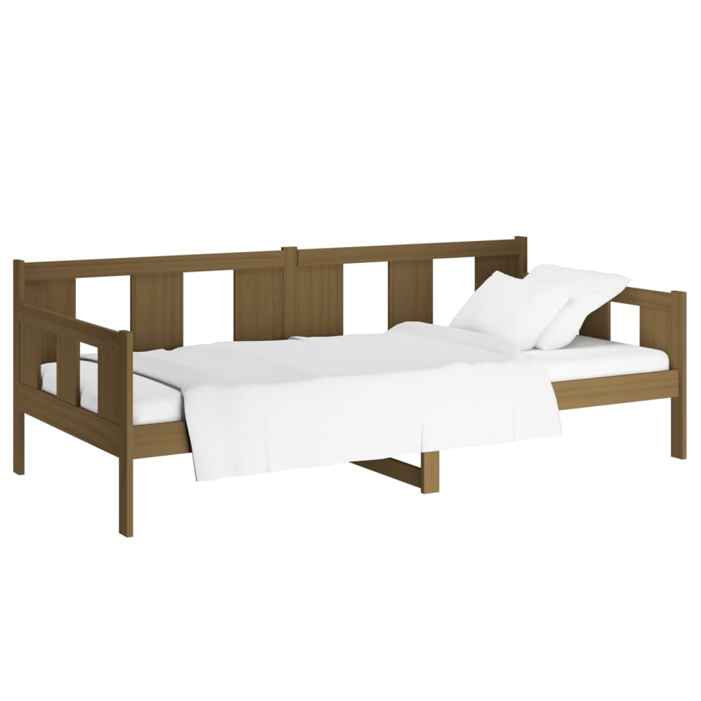 

vidaXL Slaapbank massief grenenhout honingbruin 90x200 cm