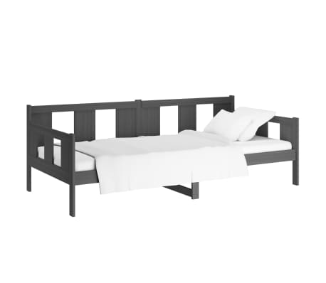 vidaXL Tagesbett Grau Massivholz Kiefer 80x200 cm