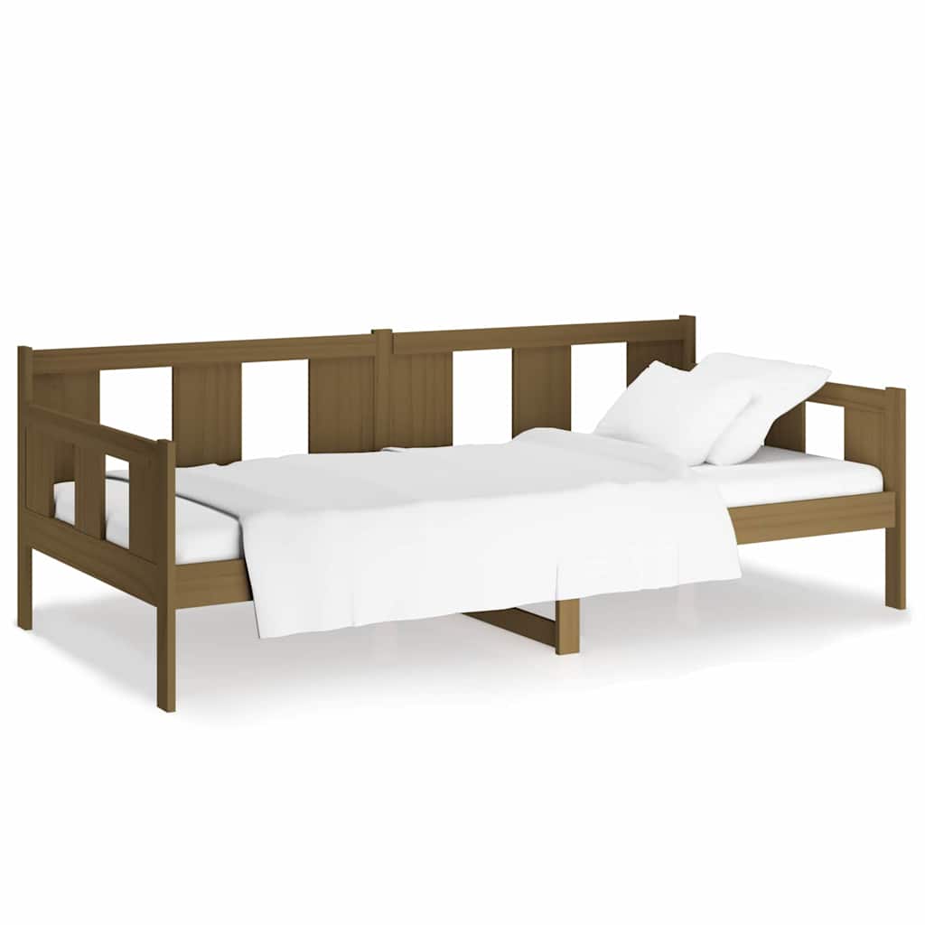 vidaXL Válenda medově hnědá masivní borové dřevo 90 x 190 cm