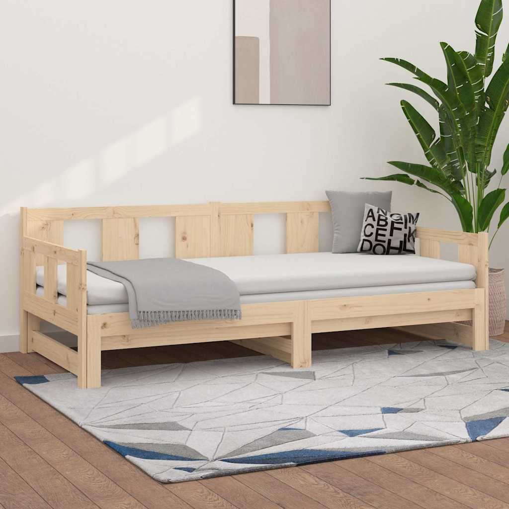 vidaXL ��ko rozsuwane, lite drewno sosnowe, 90x190 cm