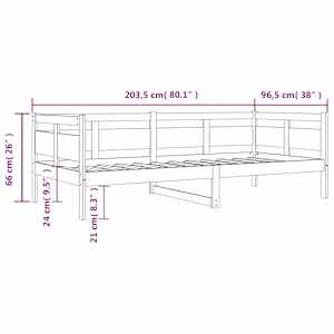 Válenda šedá masivní borové dřevo 90 x 200 cm - obrázek 11