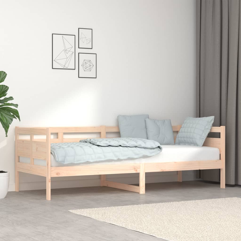 vidaXL daybed 80x200 cm massivt fyrretræ billede
