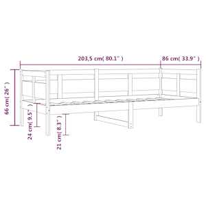 Válenda medově hnědá masivní borové dřevo 80 x 200 cm - obrázek 11