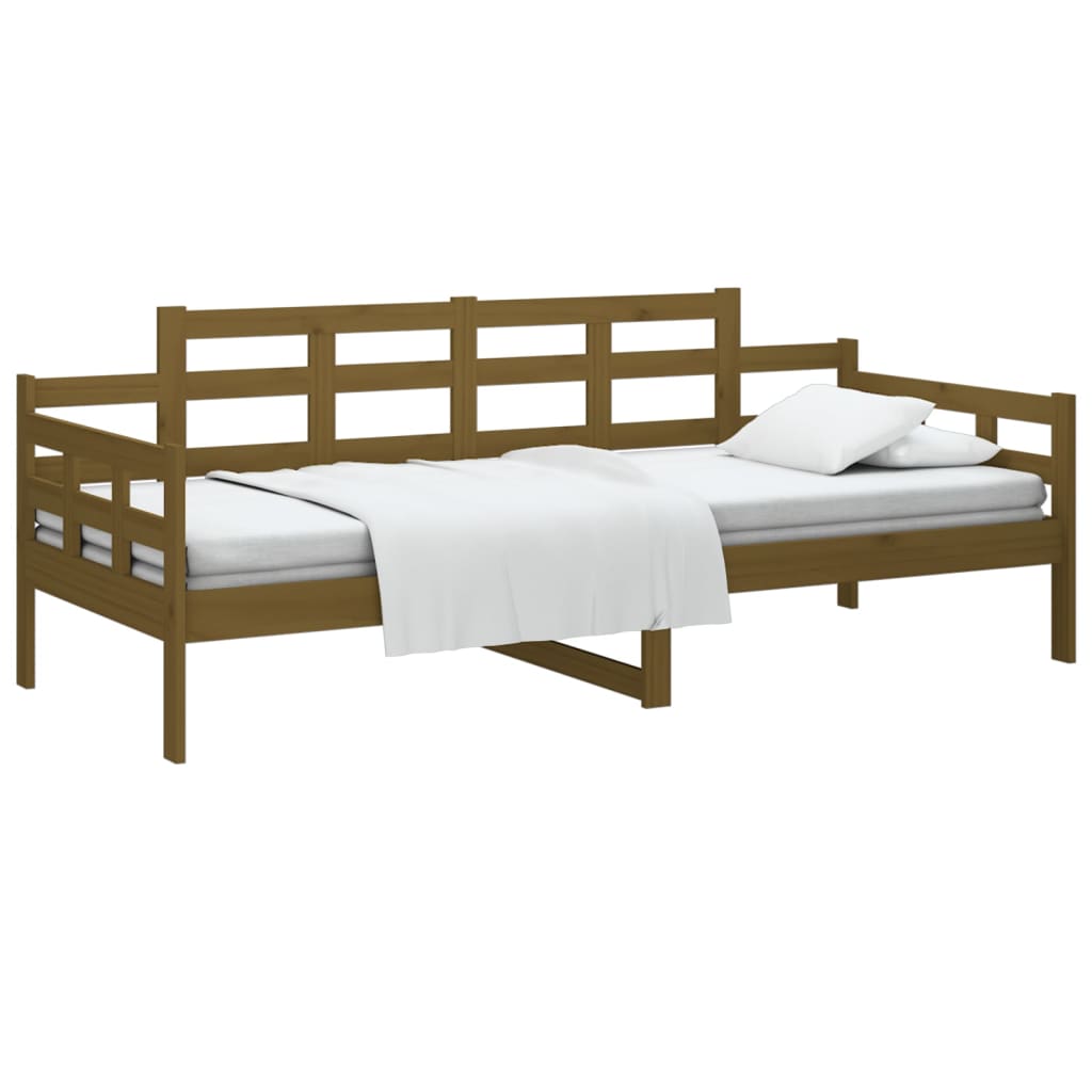 

vidaXL Slaapbank grenenhout honingbruin 90x190 cm