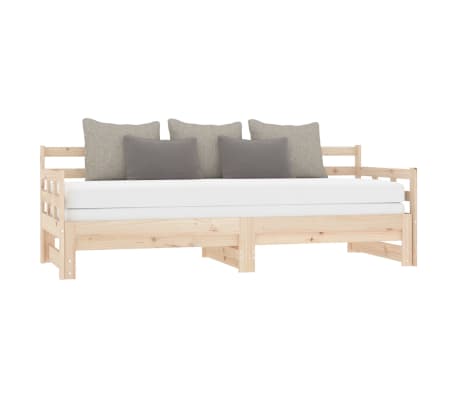 VidaXL Sofá Cama 90x190 Cm Madera De Pino Blanco: 2 En 1 Para Salón O Dormitorio Invitados