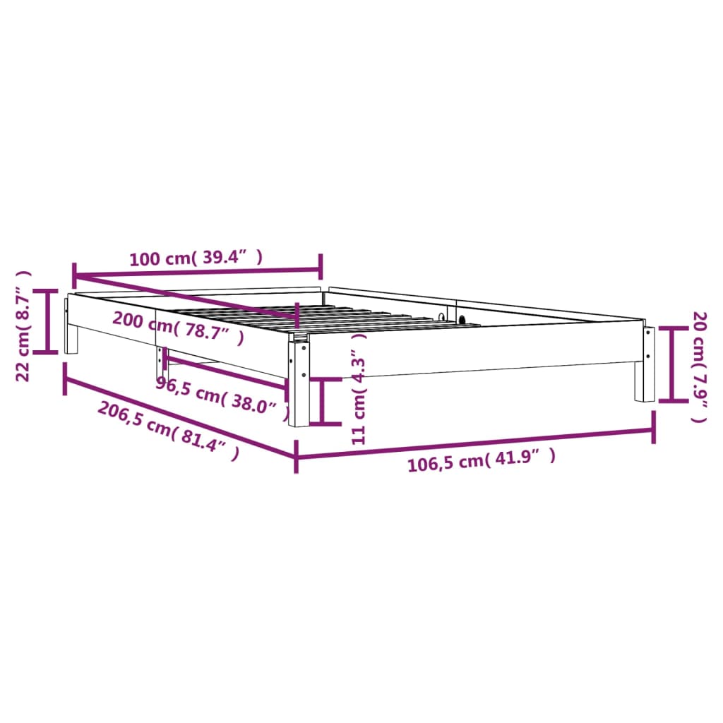 Hvid / 100 x 200 cm - Billede 14