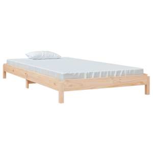vidaXL Stack Bed without Mattress 90x200 cm Solid Wood Pine